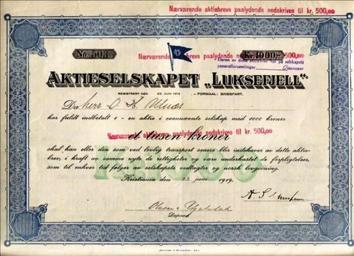 LUKSEFJELL AKTIE